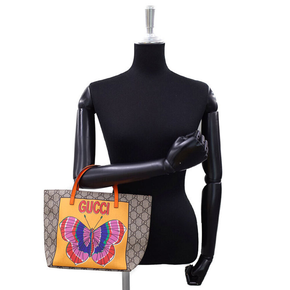 GUCCI GG Supreme Butterfly Tote Bag Handbag - Picture 9 of 9